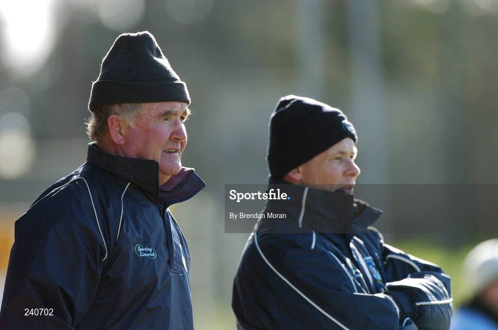 19 March 2007; Limerick manager Richie Bennis, left, with selector Anthony O'Riordan. Allianz National Hurling League, Kilkenny v Limerick, Division 1B, Round 3, Nowlan Park, Kilkenny. Picture credit: Brendan Moran / SPORTSFILE