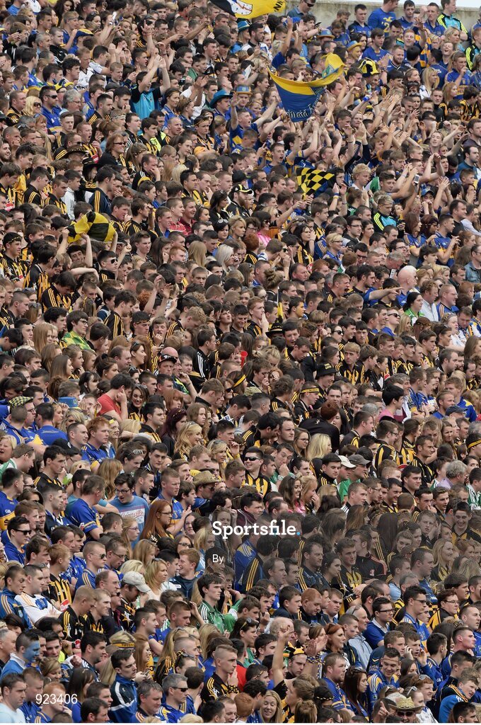 7 September 2014;Tipperary and Kilkenny supporters watch the game. GAA Hurling All Ireland Senior Championship Final, Kilkenny v Tipperary. Croke Park, Dublin. Picture credit: Ray McManus / SPORTSFILE