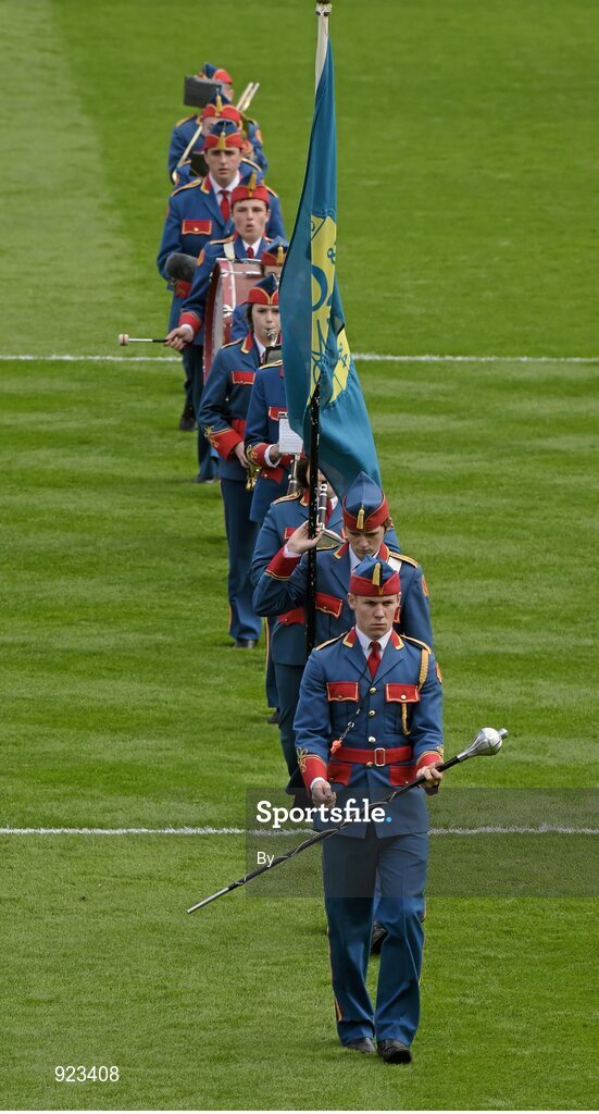 7 September 2014; Members of the Artane Band during the pre-match parade. GAA Hurling All Ireland Senior Championship Final, Kilkenny v Tipperary. Croke Park, Dublin. Picture credit: Ray McManus / SPORTSFILE