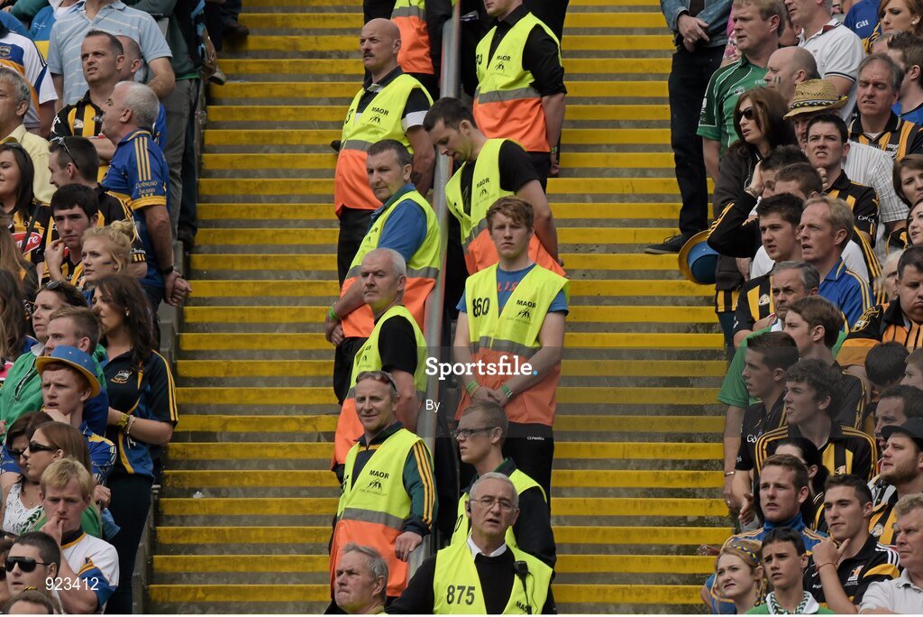 7 September 2014; Stewrads on Hill 16. GAA Hurling All Ireland Senior Championship Final, Kilkenny v Tipperary. Croke Park, Dublin. Picture credit: Ray McManus / SPORTSFILE