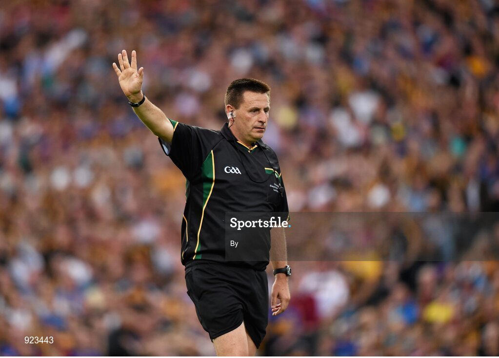 27 September 2014; Referee Brian Gavin. GAA Hurling All Ireland Senior Championship Final Replay, Kilkenny v Tipperary. Croke Park, Dublin. Picture credit: Ray McManus / SPORTSFILE