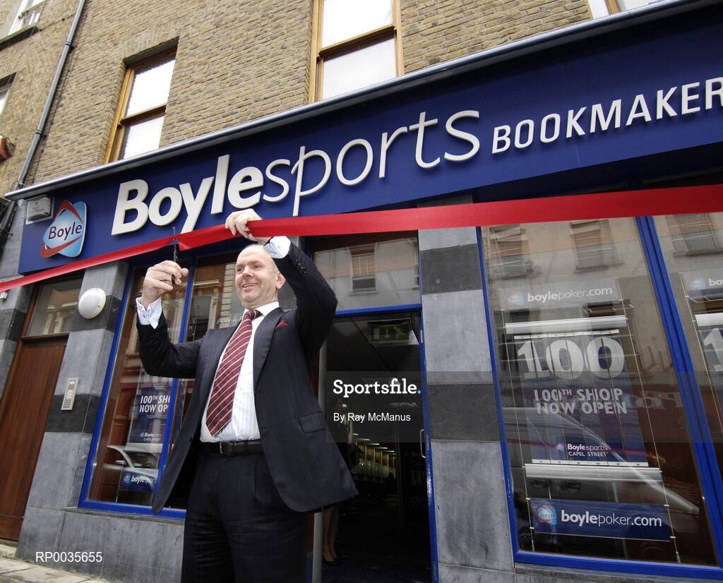 10 August 2006; Boylesports, Ireland's largest independent bookmaker, today celebrated opening the doors to the company's 100th shop on Dublin's Capel Street. At the opening is the Manging Director and Founder of Boylesports John Boyle. Capel Street, Dublin. Picture credit; Ray McManus / SPORTSFILE
