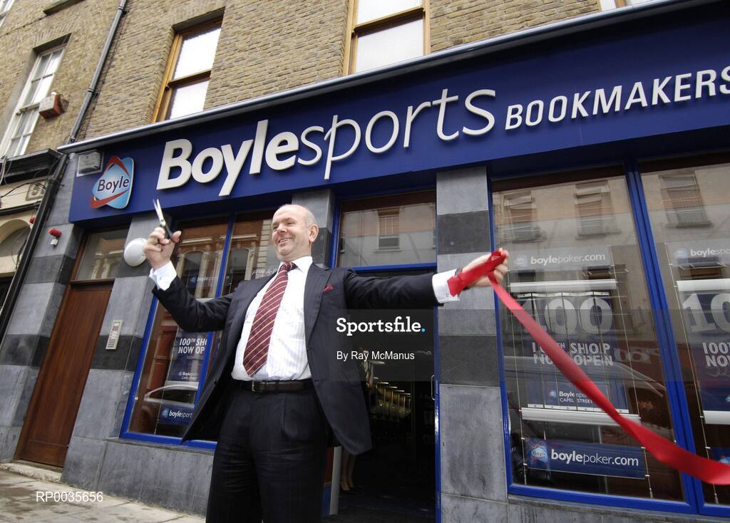 10 August 2006; Boylesports, Ireland's largest independent bookmaker, today celebrated opening the doors to the company's 100th shop on Dublin's Capel Street. At the opening is the Manging Director and Founder of Boylesports John Boyle. Capel Street, Dublin. Picture credit; Ray McManus / SPORTSFILE