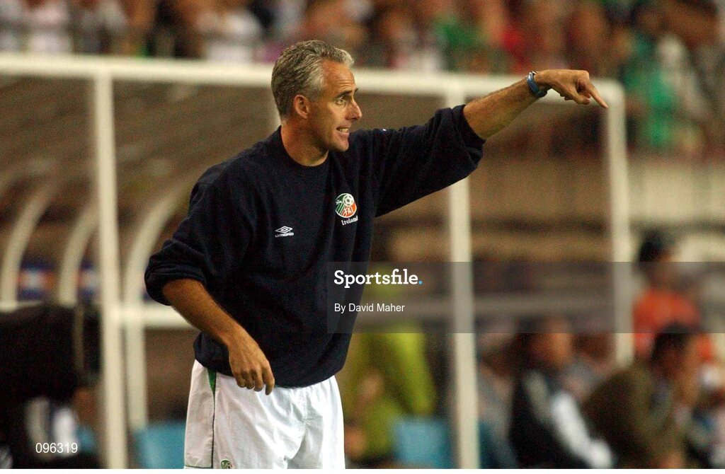 5 June 2002; Republic of Ireland manager Mick McCarthy. FIFA World Cup Finals, Group E, Republic of Ireland v Germany, Ibaraki Stadium, Ibaraki, Japan. Picture credit: David Maher / SPORTSFILE
