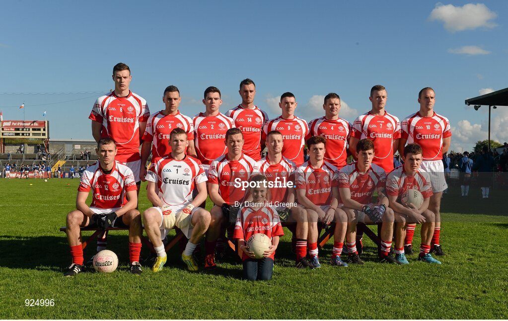 12 October 2014; The Eire Og team. Clare County Senior Football Championship Final, Cratloe v Eire Og. Cusack Park, Ennis, Co. Clare. Picture credit: Diarmuid Greene / SPORTSFILE