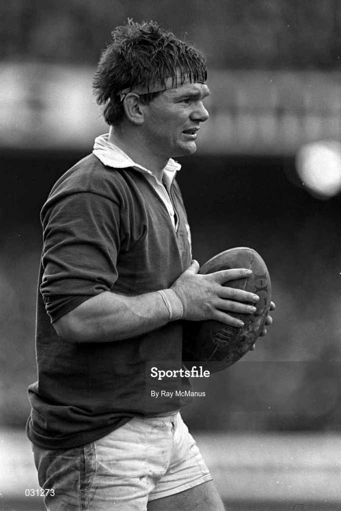 5 March 1983; Ciaran Fitzgerald of Ireland during the Five Nations Championship match between Wales and Ireland at the Cardiff Arms Park in Cardiff, Wales. Photo by Ray McManus/Sportsfile