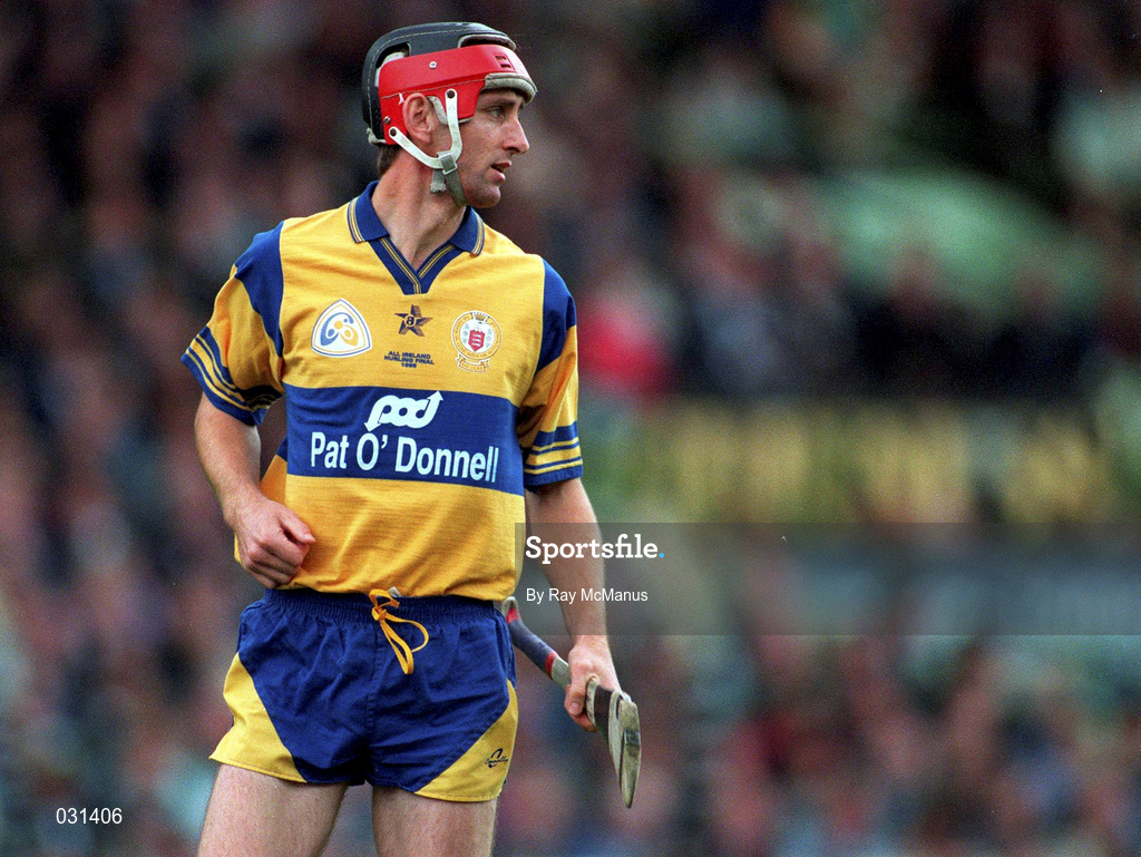 3 September 1995; Cyril Lyons of Clare during the Guinness All-Ireland Senior Hurling Championship Final match between Clare and Offaly at Croke Park in Dublin.Photo by Ray McManus/Sportsfile