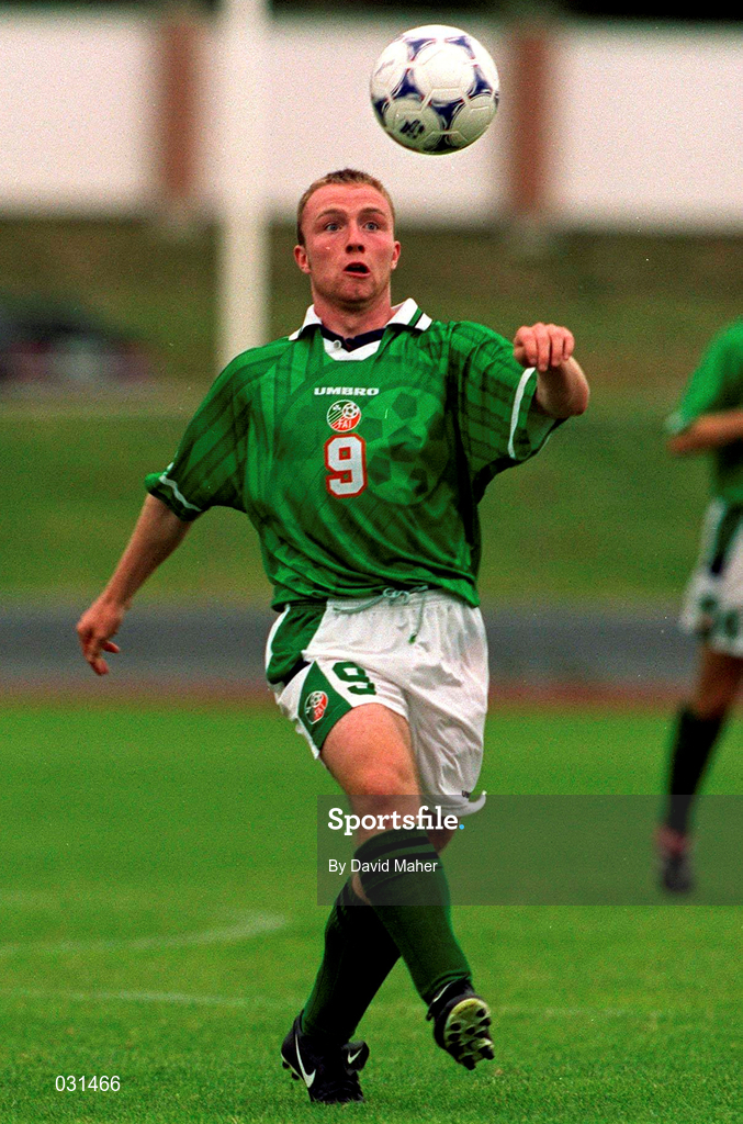 25 July 1999; Gerard Crossley of Republic of Ireland during the 1999 UEFA European U18 Championship Finals Third Place Match between Greece and Republic of Ireland at the Folkungavallen Stadium in Linköping, Sweden. Photo by David Maher/Sportsfile