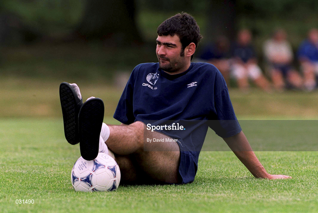 25 July 1999; Jason Gavin during a Republic of Ireland training session at Karlbergsplan in Linkoping, Sweden. Photo by David Maher/Sportsfile