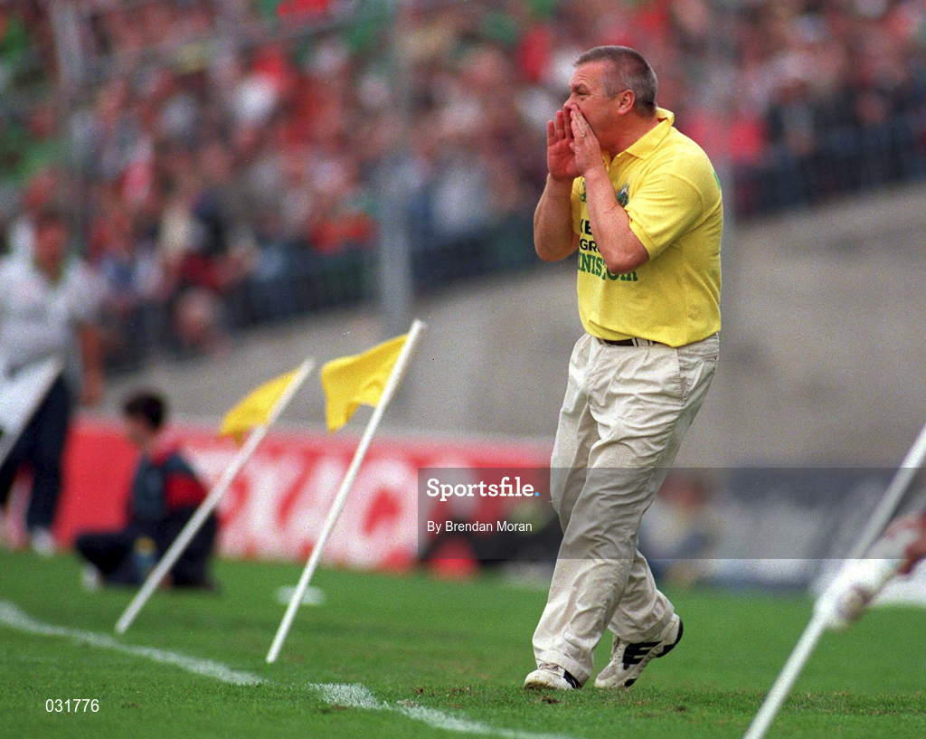 28 September 1997; Kerry manager Páidí Ó Sé during the Bank of Ireland All-Ireland Senior Football Championship Final match between Kerry and Mayo at Croke Park in Dublin. Photo by Brendan Moran/Sportsfile