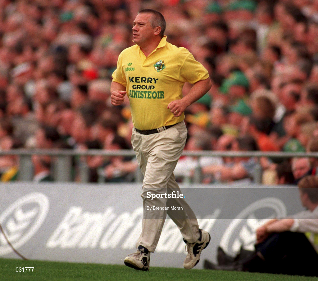 28 September 1997; Kerry manager Páidí Ó Sé during the Bank of Ireland All-Ireland Senior Football Championship Final match between Kerry and Mayo at Croke Park in Dublin. Photo by Brendan Moran/Sportsfile