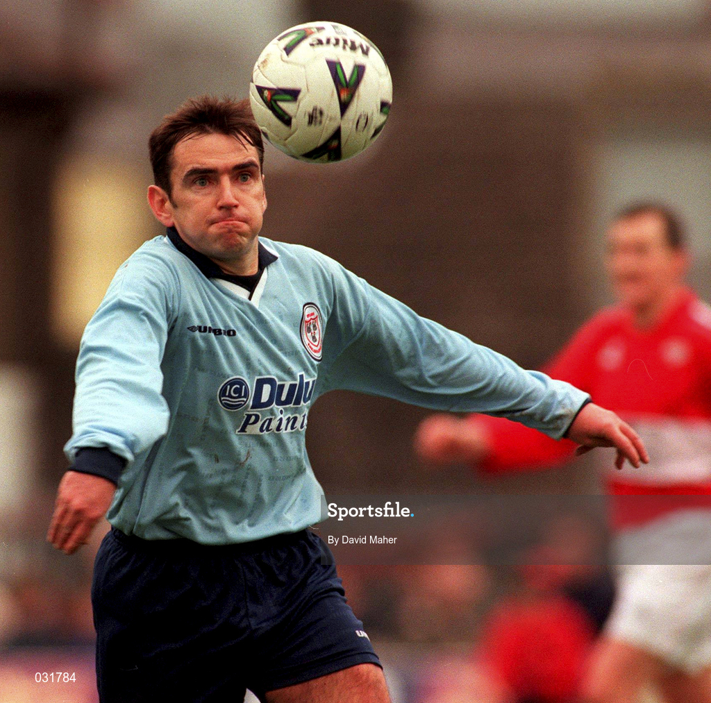 5 December 1999; Pat Fenlon of Shelbourne during the Eircom League Premier Division match between Cork City and Shelbourne at Turners Cross in Cork. Photo by David Maher/Sportsfile