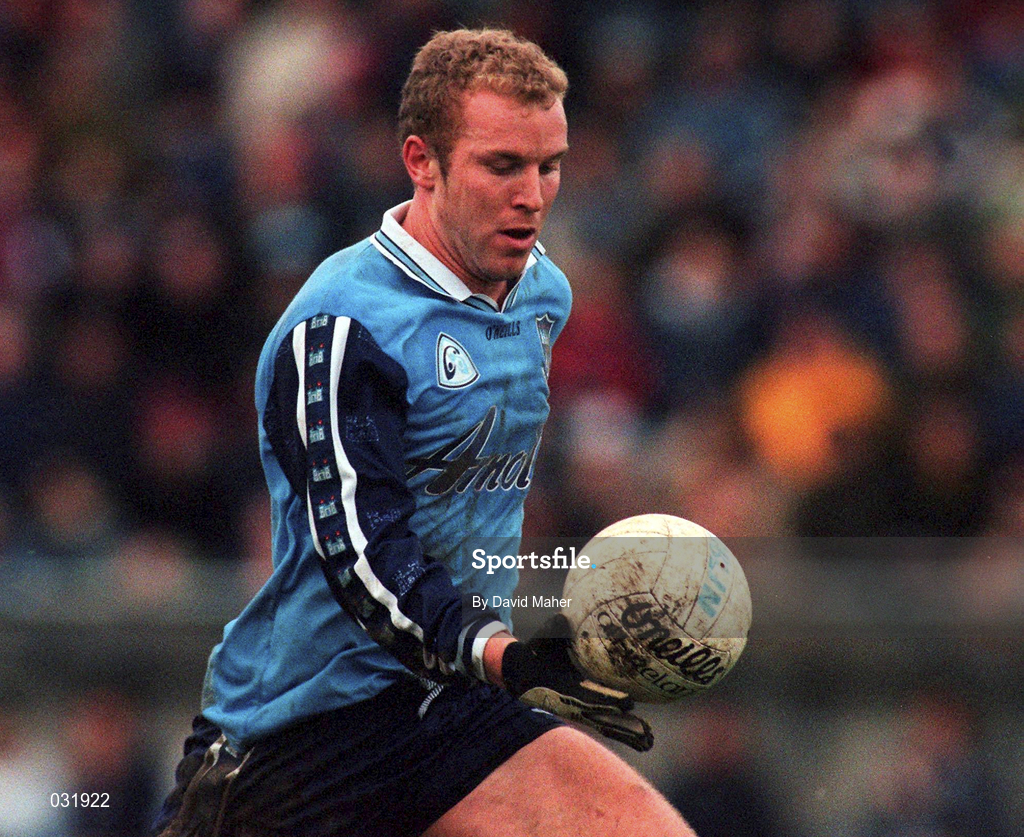28 November 1999; Shane Ryan of Dublin during the Church & General National Football League match between Dublin and Kerry at Parnell Park in Dublin. Photo by David Maher/Sportsfile