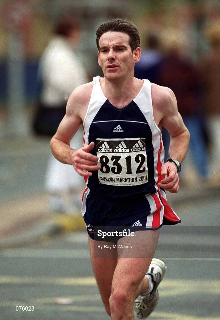 29 October 2001; A runner during the adidas Dublin Marathon. Picture credit; Ray McManus / SPORTSFILE