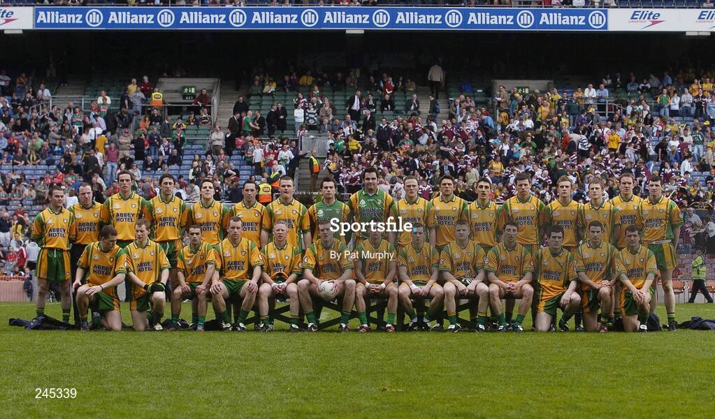 22 April 2007; The Donegal panel. Allianz National Football League, Division 1 Final, Mayo v Donegal, Croke Park, Dublin. Picture credit: Pat Murphy / SPORTSFILE