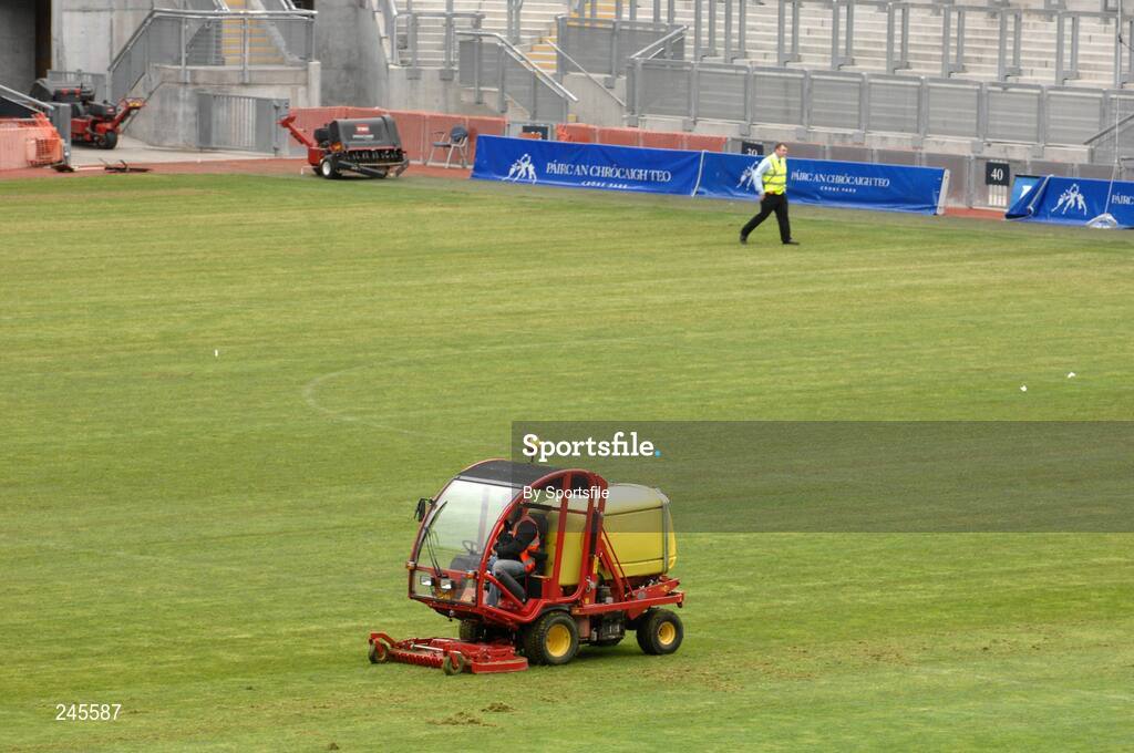 23 April 2007; The scene at Croke Park as work begins on improvements to the pitch. Croke Park, Dublin. Photo by Sportsfile