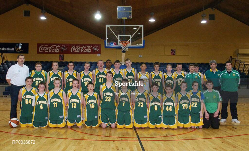 9 May 2007; The St. Brendan's College squad. Schools Basketball Second Year Finals, A Boys Final, St. Joseph's College, Galway v St. Brendan's College, Killarney, National Basketball Arena, Tallaght, Dublin. Picture credit: Brian Lawless / SPORTSFILE