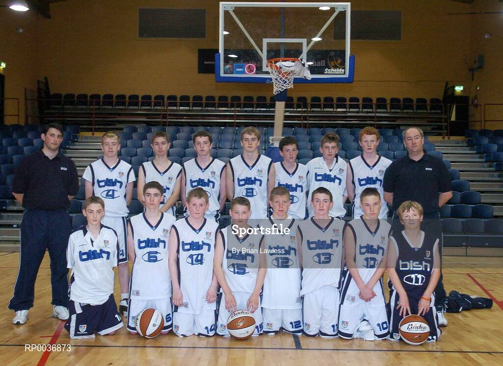 9 May 2007; The St. Joseph's College team. Schools Basketball Second Year Finals, A Boys Final, St. Joseph's College, Galway v St. Brendan's College, Killarney, National Basketball Arena, Tallaght, Dublin. Picture credit: Brian Lawless / SPORTSFILE  *** Local Caption *** *** no team names available ***
