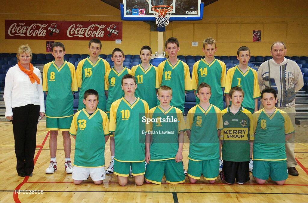 9 May 2007; The St. Patrick's Castleisland team. Schools Basketball Second Year Finals, B Boys Final, St. Mary's, Galway v St. Patrick's Castleisland, Kerry, National Basketball Arena, Tallaght, Dublin. Picture credit: Brian Lawless / SPORTSFILE