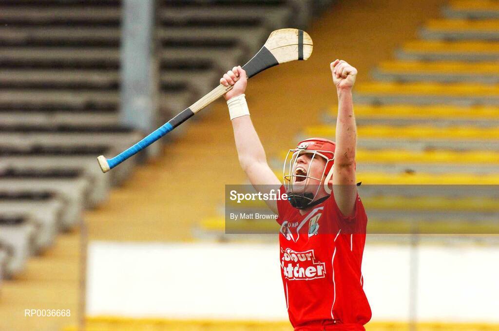 6 May 2007; Cork's Mary O'Connor celebrates at the final whistle. Camogie National League Division 1A Final, Cork v Wexford, Nowlan Park, Co. Kilkenny. Picture credit: Matt Browne / SPORTSFILE