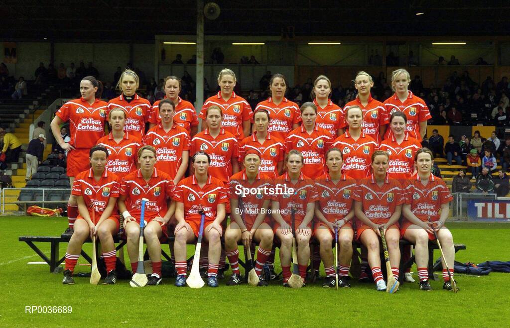 6 May 2007; The Cork team. Camogie National League Division 1A Final, Cork v Wexford, Nowlan Park, Co. Kilkenny. Picture credit: Matt Browne / SPORTSFILE