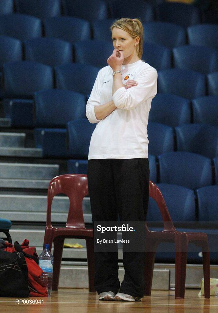 9 May 2007; Dunmore Community College coach Sinead Canny. Schools Basketball Second Year Finals, C Boys Final, Dunmore Community College, Galway v Cobh Community College, Cork, National Basketball Arena, Tallaght, Dublin. Picture credit: Brian Lawless / SPORTSFILE