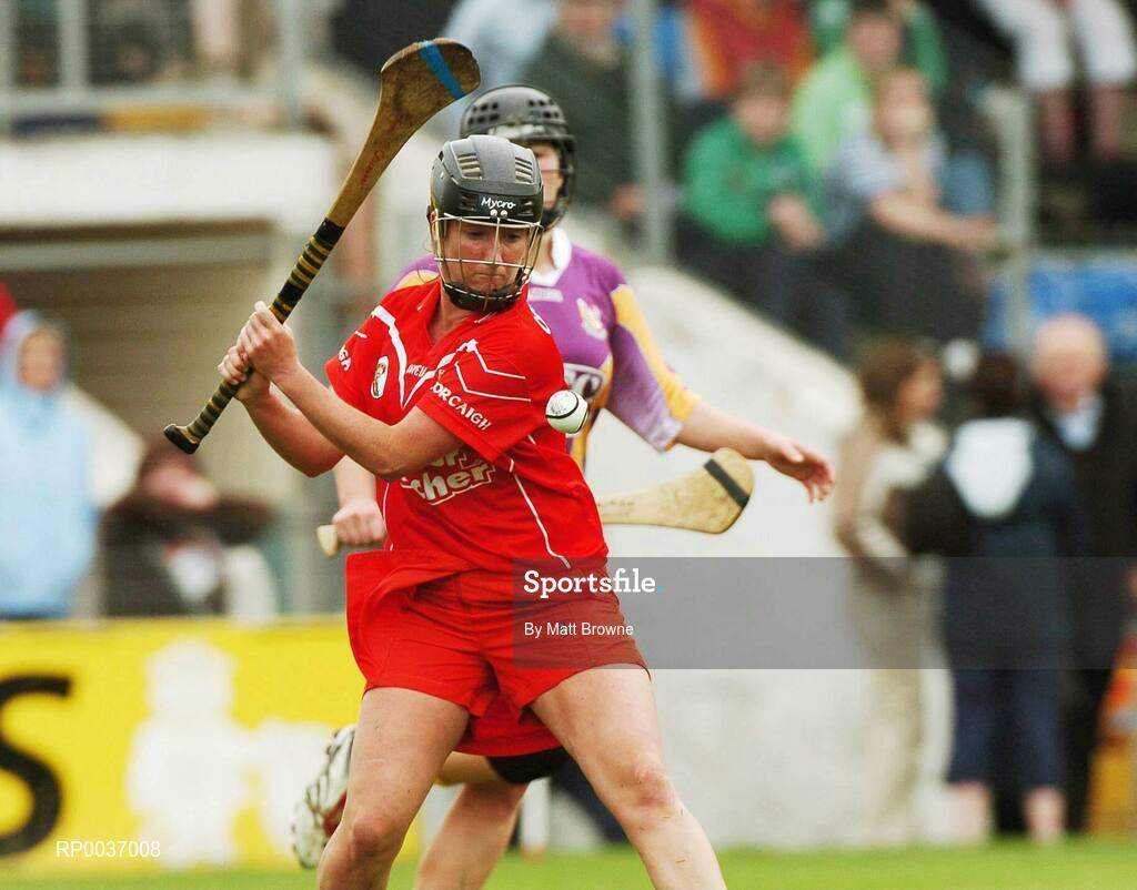 6 May 2007; Joanne O'Callaghan, Cork, in action against  Wexford. Camogie National League Division 1A Final, Tipperary or Cork v Wexford, Nowlan Park, Co. Kilkenny. Picture credit: Matt Browne / SPORTSFILE