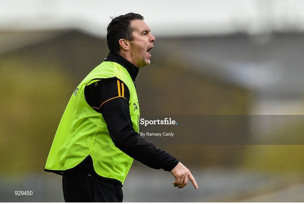 2 November 2014; Crossmaglen Rangers joint manager Oisin McConville. AIB Ulster GAA Football Senior Club Championship, Quarter-Final, Omagh St Enda’s v Crossmaglen Rangers, Healy Park, Omagh, Co. Tyrone. Picture credit: Ramsey Cardy / SPORTSFILE
