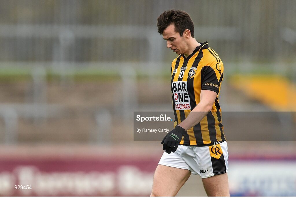 2 November 2014; Tony Kernan, Crossmaglen Rangers, leaves the pitch after being sent off. AIB Ulster GAA Football Senior Club Championship, Quarter-Final, Omagh St Enda’s v Crossmaglen Rangers, Healy Park, Omagh, Co. Tyrone. Picture credit: Ramsey Cardy / SPORTSFILE