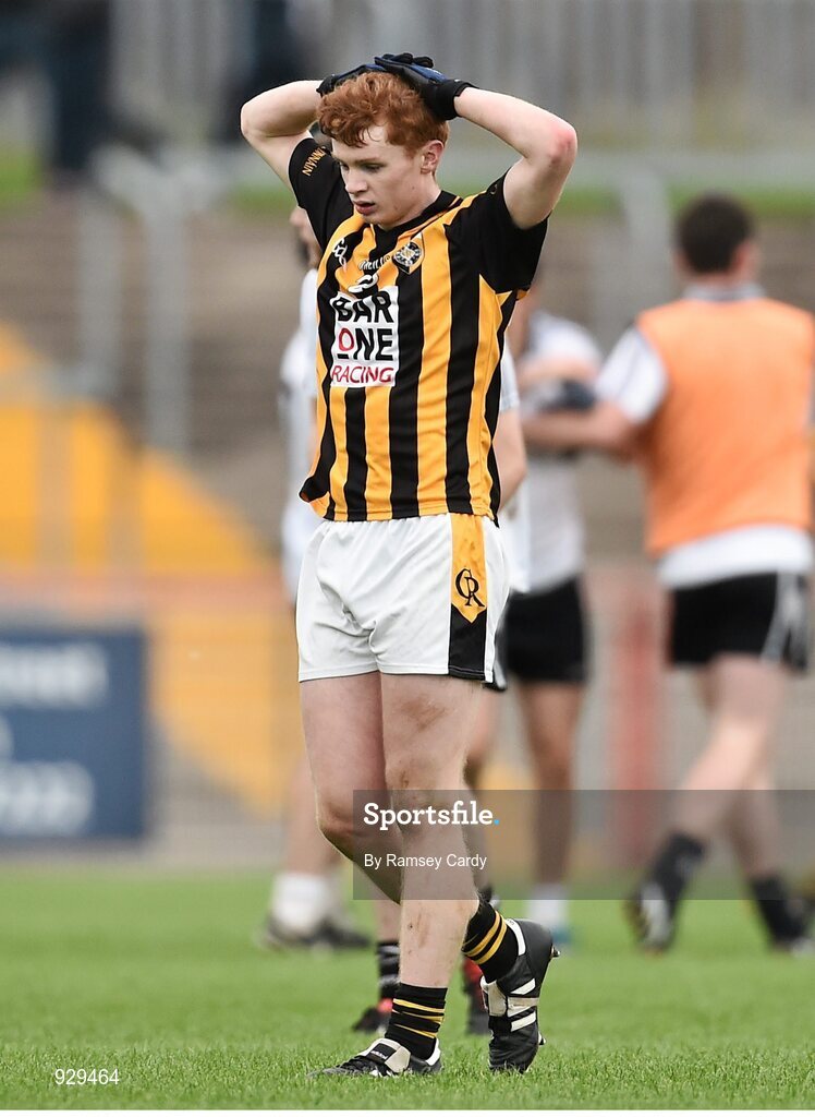 2 November 2014; Padraig Studdard, Crossmaglen Rangers, dejected at the final whistle. AIB Ulster GAA Football Senior Club Championship, Quarter-Final, Omagh St Enda’s v Crossmaglen Rangers, Healy Park, Omagh, Co. Tyrone. Picture credit: Ramsey Cardy / SPORTSFILE