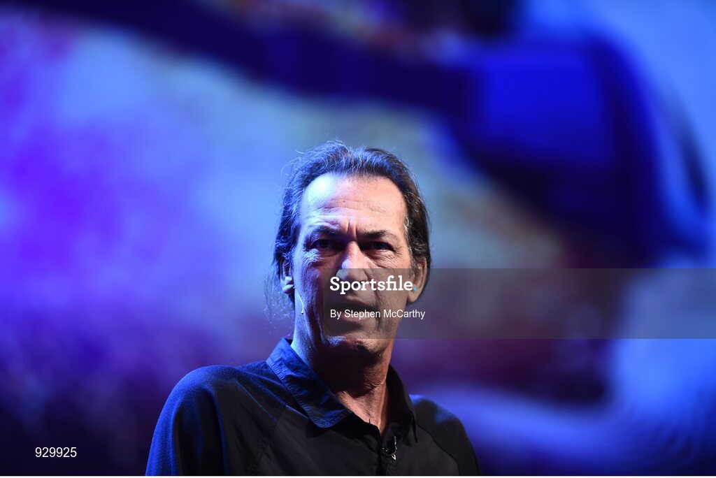 4 November 2014; Skip Rizzo, Director, Medical Virtual Reality, on the centre stage during Day 1 of the 2014 Web Summit in the RDS, Dublin, Ireland. Picture credit: Stephen McCarthy / SPORTSFILE / Web Summit *** Local Caption *** Skip Rizzo, Director, Medical Virtual Reality