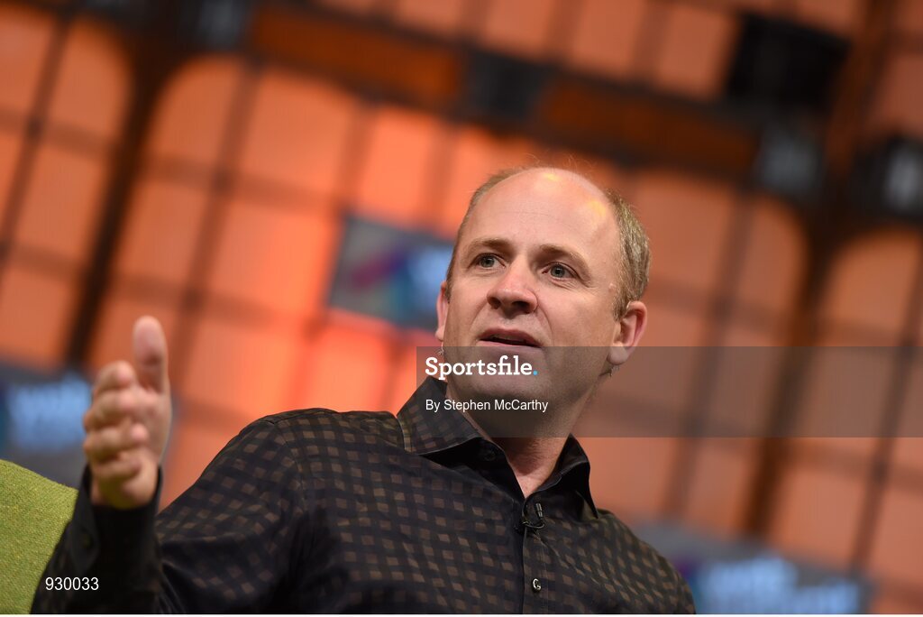 4 November 2014; Lew Cirne, Founder & CEO, New Relic, on the centre stage during Day 1 of the 2014 Web Summit in the RDS, Dublin, Ireland. Picture credit: Stephen McCarthy / SPORTSFILE / Web Summit