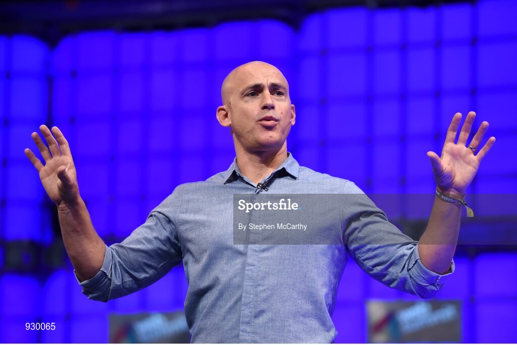 4 November 2014; Andy Puddicombe, Founder, Headspace, on the centre stage during Day 1 of the 2014 Web Summit in the RDS, Dublin, Ireland. Picture credit: Stephen McCarthy / SPORTSFILE / Web Summit