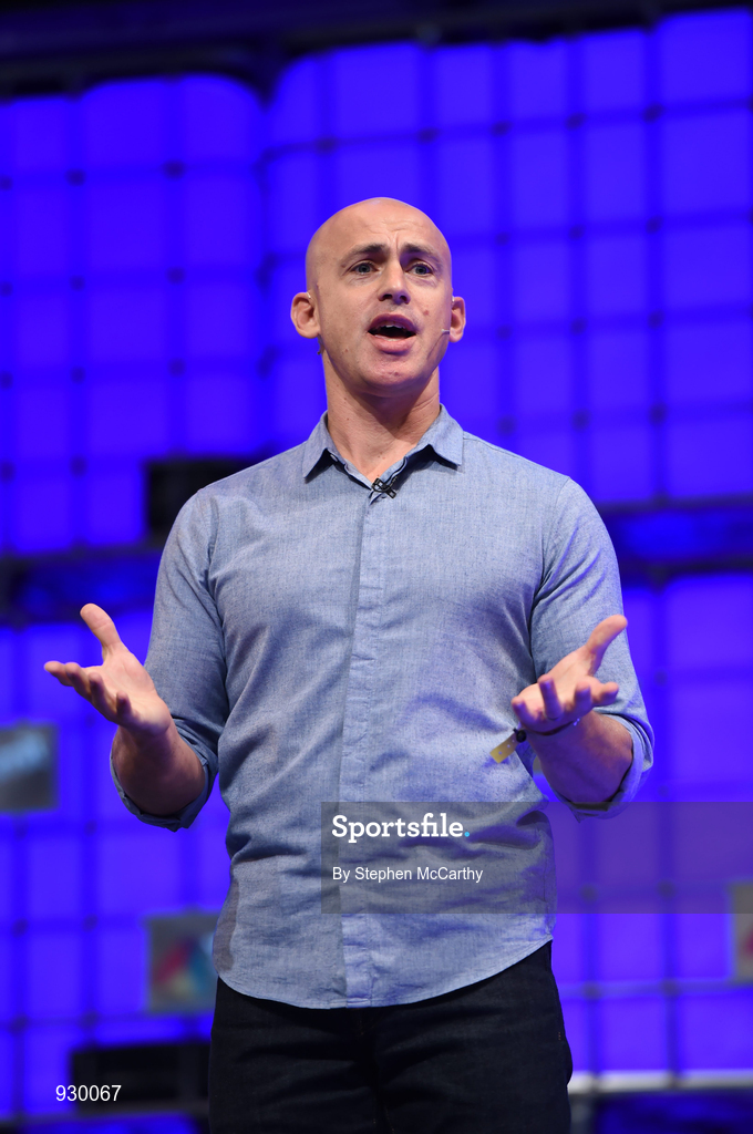 4 November 2014; Andy Puddicombe, Founder, Headspace, on the centre stage during Day 1 of the 2014 Web Summit in the RDS, Dublin, Ireland. Picture credit: Stephen McCarthy / SPORTSFILE / Web Summit