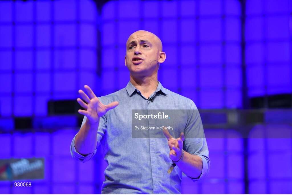 4 November 2014; Andy Puddicombe, Founder, Headspace, on the centre stage during Day 1 of the 2014 Web Summit in the RDS, Dublin, Ireland. Picture credit: Stephen McCarthy / SPORTSFILE / Web Summit