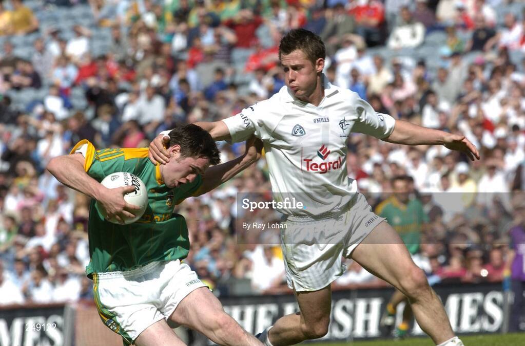 20 May 2007; Peadar Byrne, Meath, in action against Emmet Bolton, Kildare. Bank of Ireland Leinster Senior Football Championship, Meath v Kildare, Croke Park, Dublin. Picture credit: Ray Lohan / SPORTSFILE