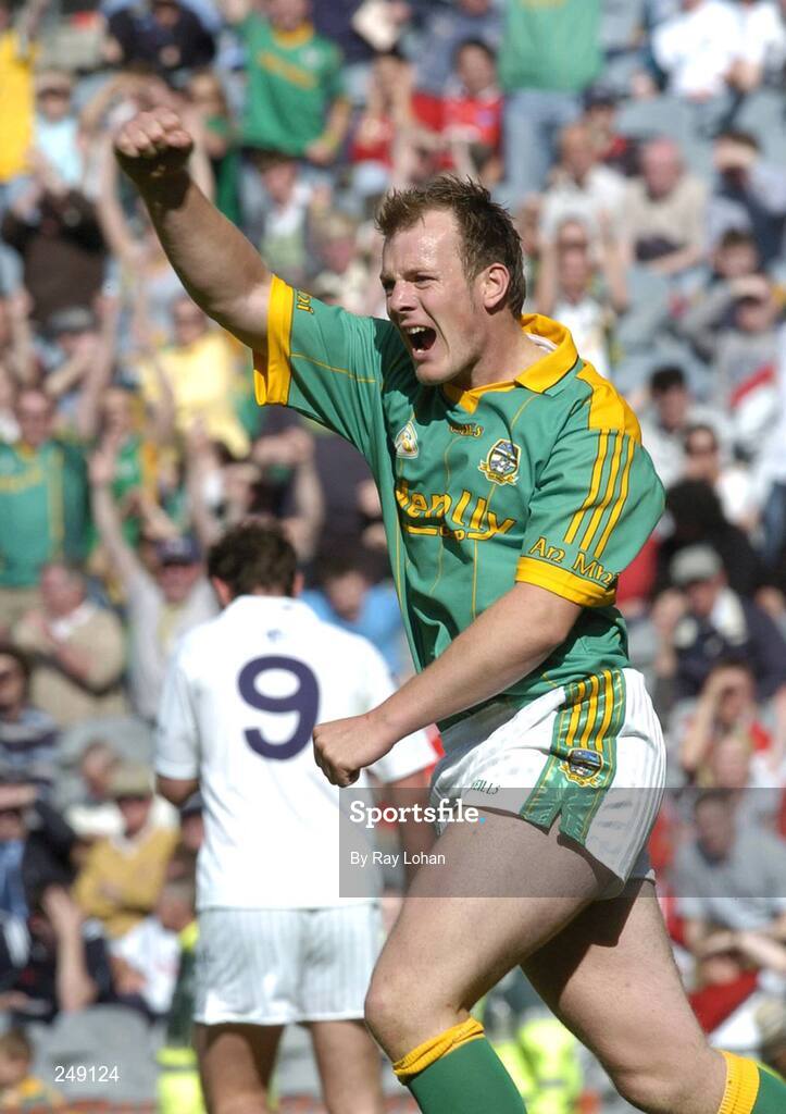 20 May 2007; Joe Sheridan, Meath, celebrates after scoring his sides second goal from the penalty spot. Bank of Ireland Leinster Senior Football Championship, Meath v Kildare, Croke Park, Dublin. Picture credit: Ray Lohan / SPORTSFILE