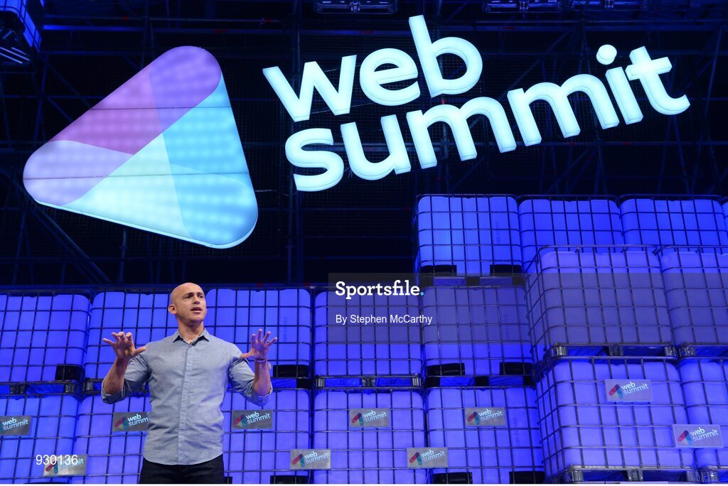 4 November 2014; Andy Puddicombe, Founder, Headspace, on the centre stage during Day 1 of the 2014 Web Summit in the RDS, Dublin, Ireland. Picture credit: Stephen McCarthy / SPORTSFILE / Web Summit