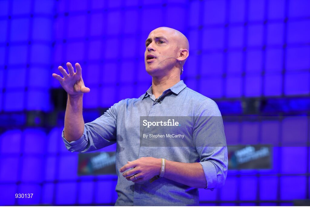 4 November 2014; Andy Puddicombe, Founder, Headspace, on the centre stage during Day 1 of the 2014 Web Summit in the RDS, Dublin, Ireland. Picture credit: Stephen McCarthy / SPORTSFILE / Web Summit