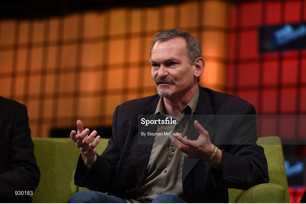 4 November 2014; John Underkoffler, CEO, Oblong, discusses The Role of Technology in Filmmaking on the centre stage during Day 1 of the 2014 Web Summit in the RDS, Dublin, Ireland. Picture credit: Stephen McCarthy / SPORTSFILE / Web Summit