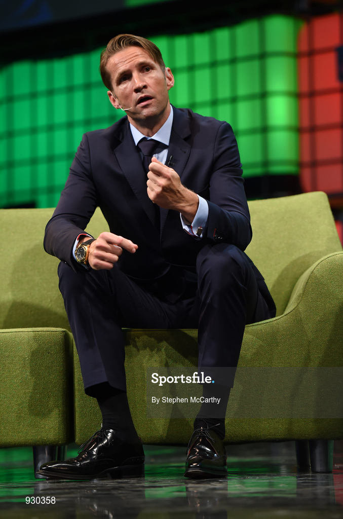 4 November 2014; Jimmy Maymann, CEO, The Huffington Post, discusses The Future of Online Media on the centre stage during Day 1 of the 2014 Web Summit in the RDS, Dublin, Ireland. Picture credit: Stephen McCarthy / SPORTSFILE / Web Summit