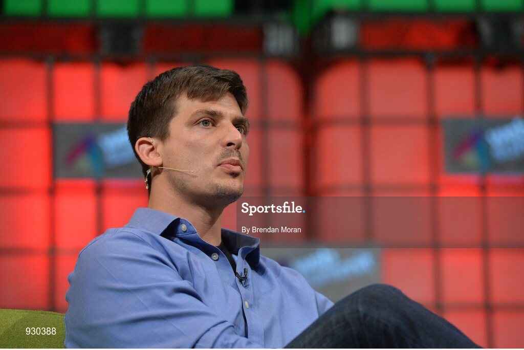 4 November 2014; Josh Tetrick, CEO & Founder, Hampton Creek, on the centre stage during Day 1 of the 2014 Web Summit in the RDS, Dublin, Ireland. Picture credit: Brendan Moran / SPORTSFILE / Web Summit