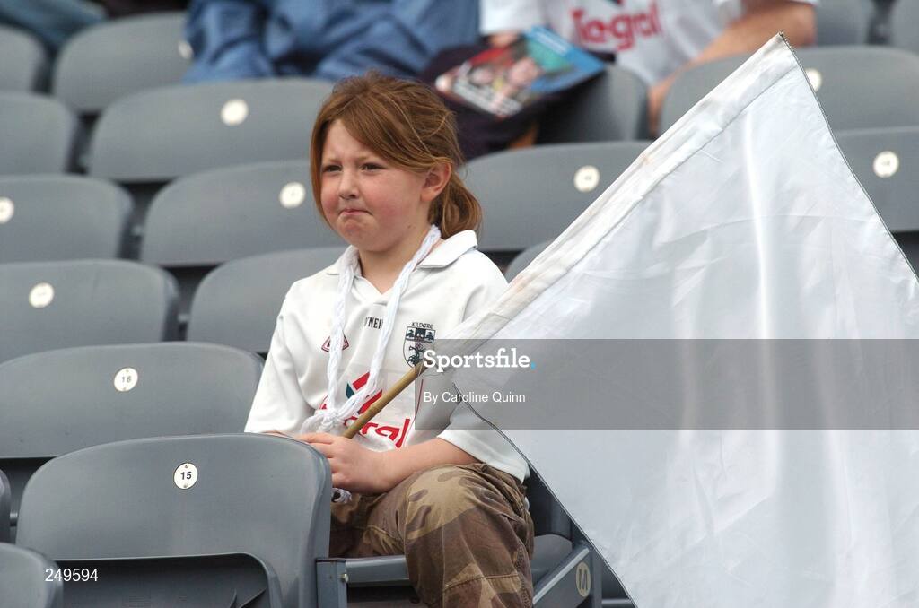 20 May 2007; A Kildare fan watches on during the match. Bank of Ireland Leinster Senior Football Championship, Meath v Kildare, Croke Park, Dublin. Picture credit: Caroline Quinn / SPORTSFILE