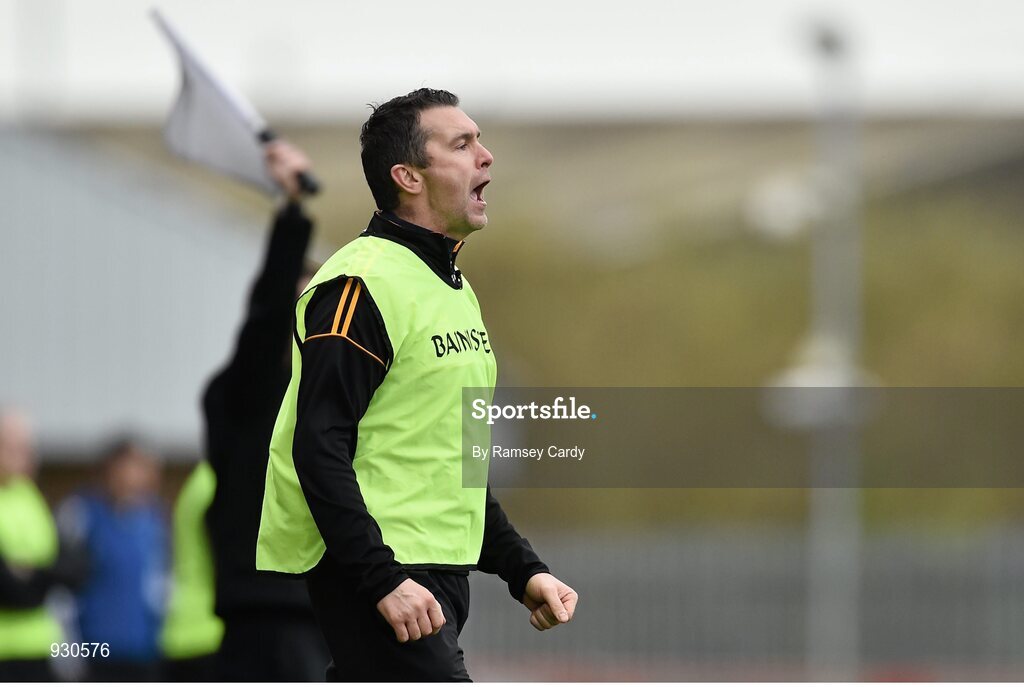 2 November 2014; Crossmaglen Rangers joint manager Oisin McConville. AIB Ulster GAA Football Senior Club Championship, Quarter-Final, Omagh St Enda’s v Crossmaglen Rangers, Healy Park, Omagh, Co. Tyrone. Picture credit: Ramsey Cardy / SPORTSFILE