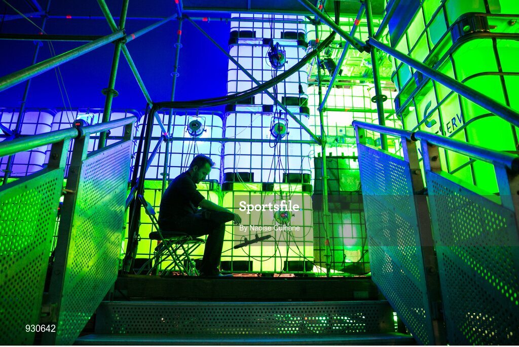 4 November 2014; Drew Houston, Founder, Dropbox, waith backstage ahead of his Conversation with Laurie Segall, CNN, on the centre stage during Day 1 of the 2014 Web Summit in the RDS, Dublin, Ireland. Picture credit: Naoise Culhane / SPORTSFILE / Web Summit