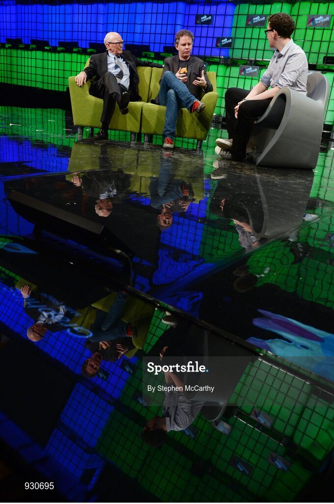 4 November 2014; Stewart Baker, Partner, Steptoe & Johnson; Matthew Prince, Founder, Cloudflare; and James Ball, Journalist, The Guardian discuss  Is There a Right to Privacy? on the centre stage during Day 1 of the 2014 Web Summit in the RDS, Dublin, Ireland. Picture credit: Stephen McCarthy / SPORTSFILE / Web Summit