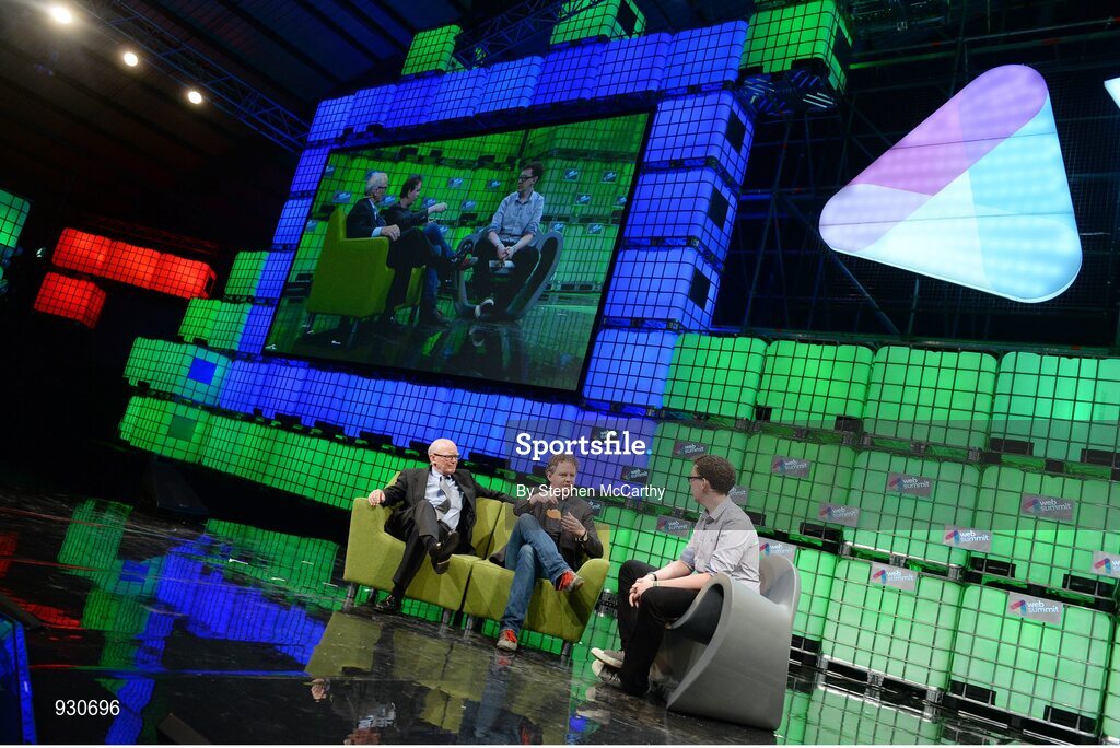 4 November 2014; Stewart Baker, Partner, Steptoe & Johnson; Matthew Prince, Founder, Cloudflare; and James Ball, Journalist, The Guardian discuss  Is There a Right to Privacy? on the centre stage during Day 1 of the 2014 Web Summit in the RDS, Dublin, Ireland. Picture credit: Stephen McCarthy / SPORTSFILE / Web Summit