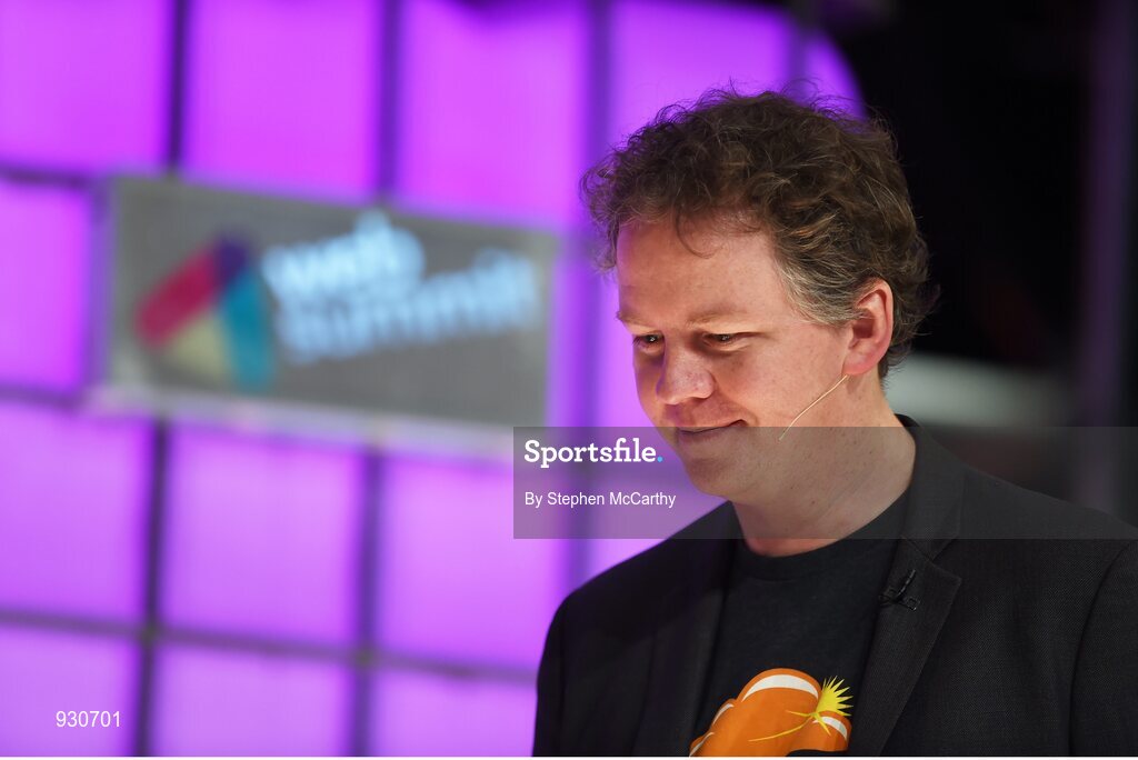 4 November 2014; Matthew Prince, Founder, Cloudflare, on the centre stage during Day 1 of the 2014 Web Summit in the RDS, Dublin, Ireland. Picture credit: Stephen McCarthy / SPORTSFILE / Web Summit