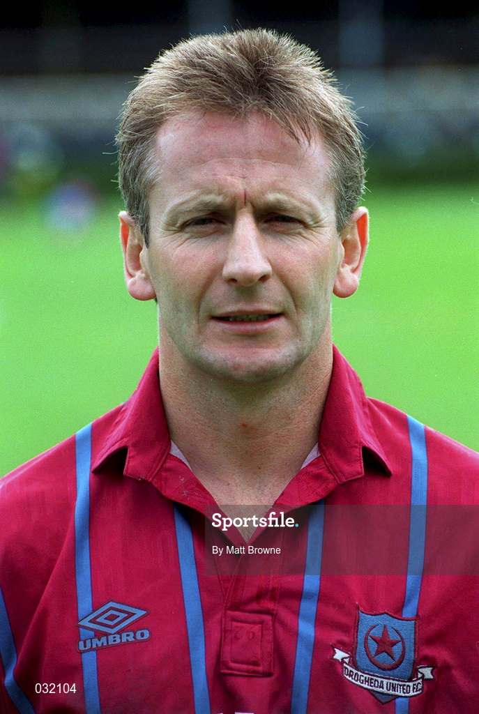 27 August 1995; Bobby Browne of Drogeda United prior to the Bord Gáis National League Premier Division match between Shamrock Rovers and Drogheda United at the RDS in Dublin. Photo by Matt Browne/Sportsfile