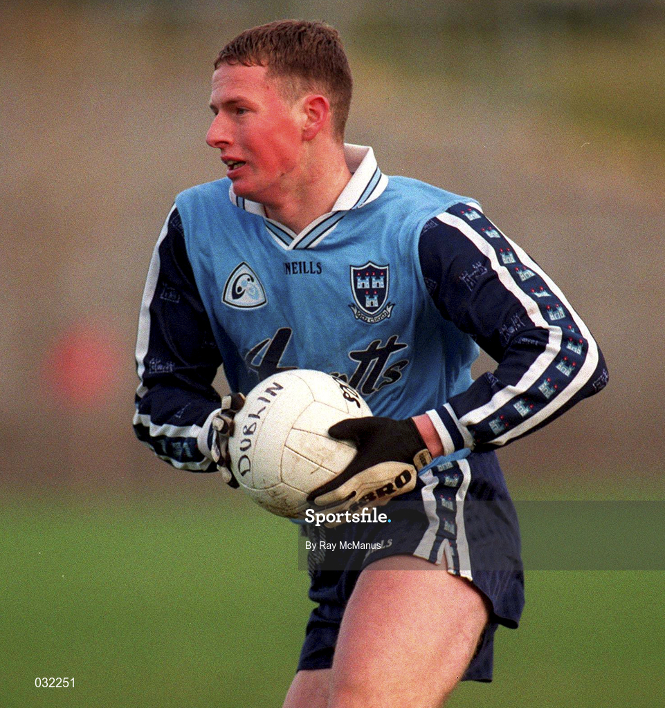 16 January 1999; Enda Crennan of Dublin during the O'Byrne Cup Quarter-Final match between Carlow and Dublin at Dr Cullen Park in Carlow. Photo by Ray McManus/Sportsfile